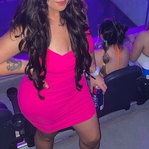 Vibrant Pink Mini Dress